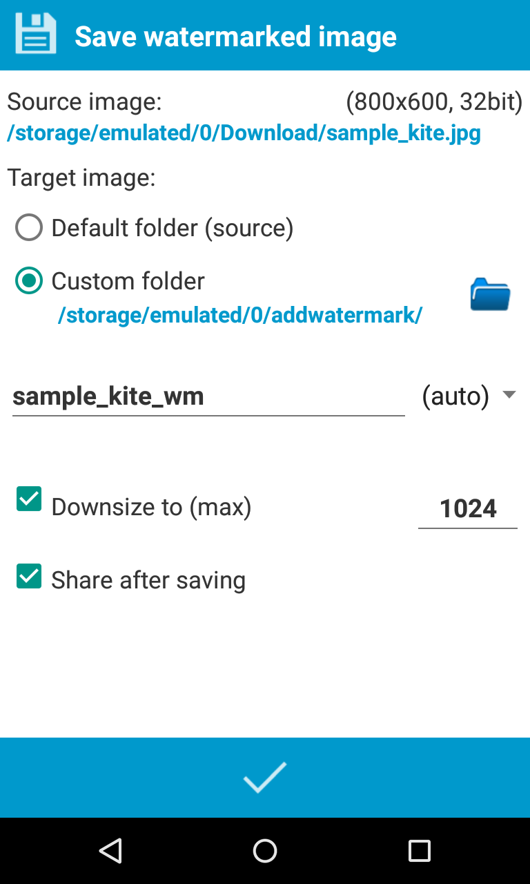اسکرین شات 4 برنامه Add Watermark Lite