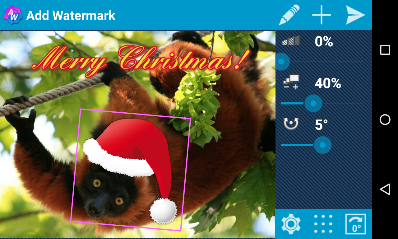 اسکرین شات 2 برنامه Add Watermark Lite