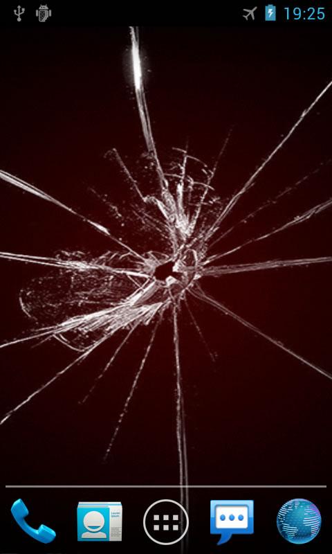 اسکرین شات 1 برنامه Cracked Screen LWP(Simulation)