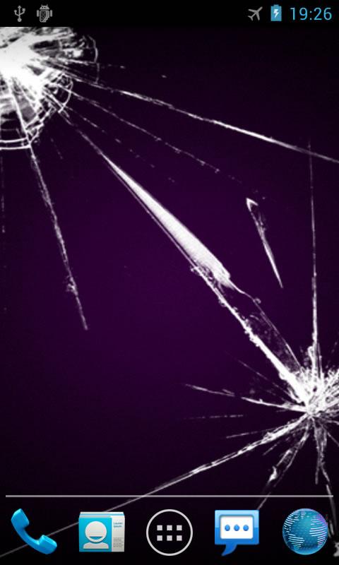 اسکرین شات 3 برنامه Cracked Screen LWP(Simulation)