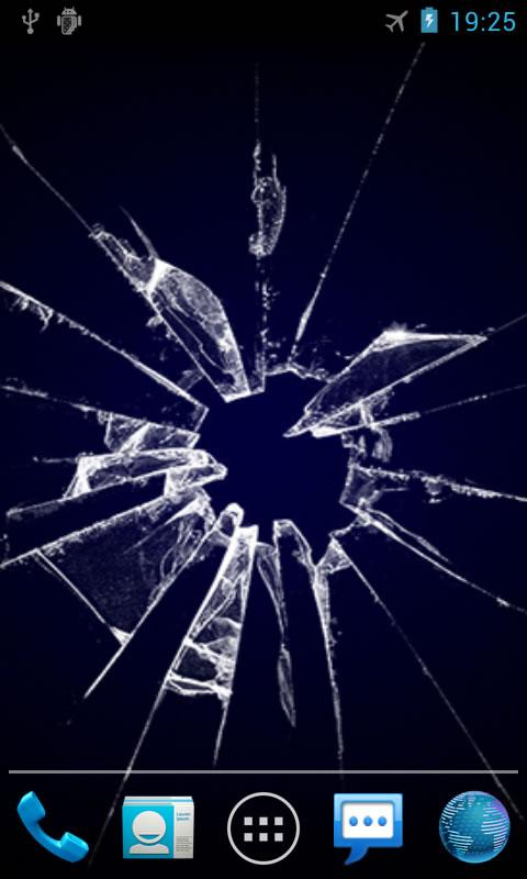 اسکرین شات 2 برنامه Cracked Screen LWP(Simulation)