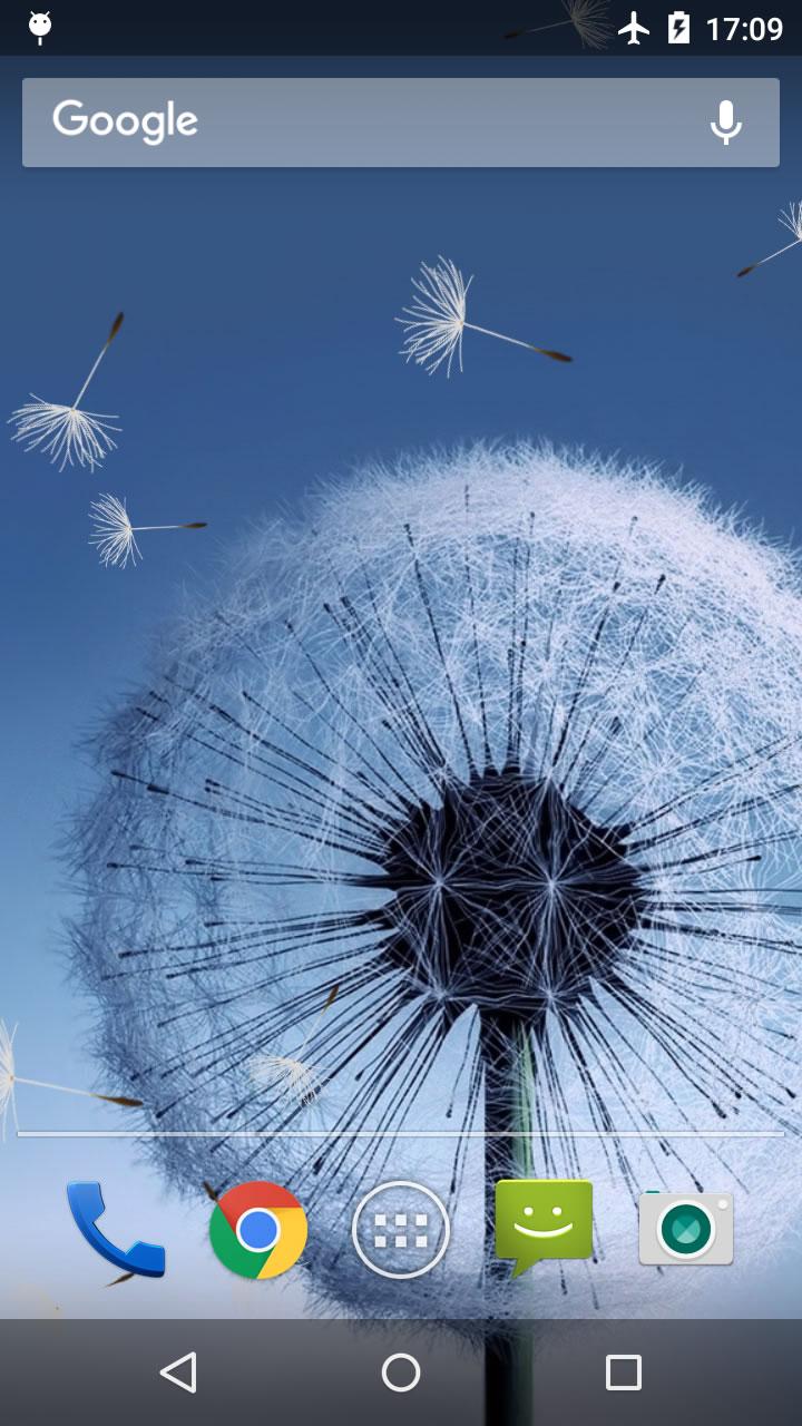 اسکرین شات 1 برنامه Dandelion Live Wallpaper