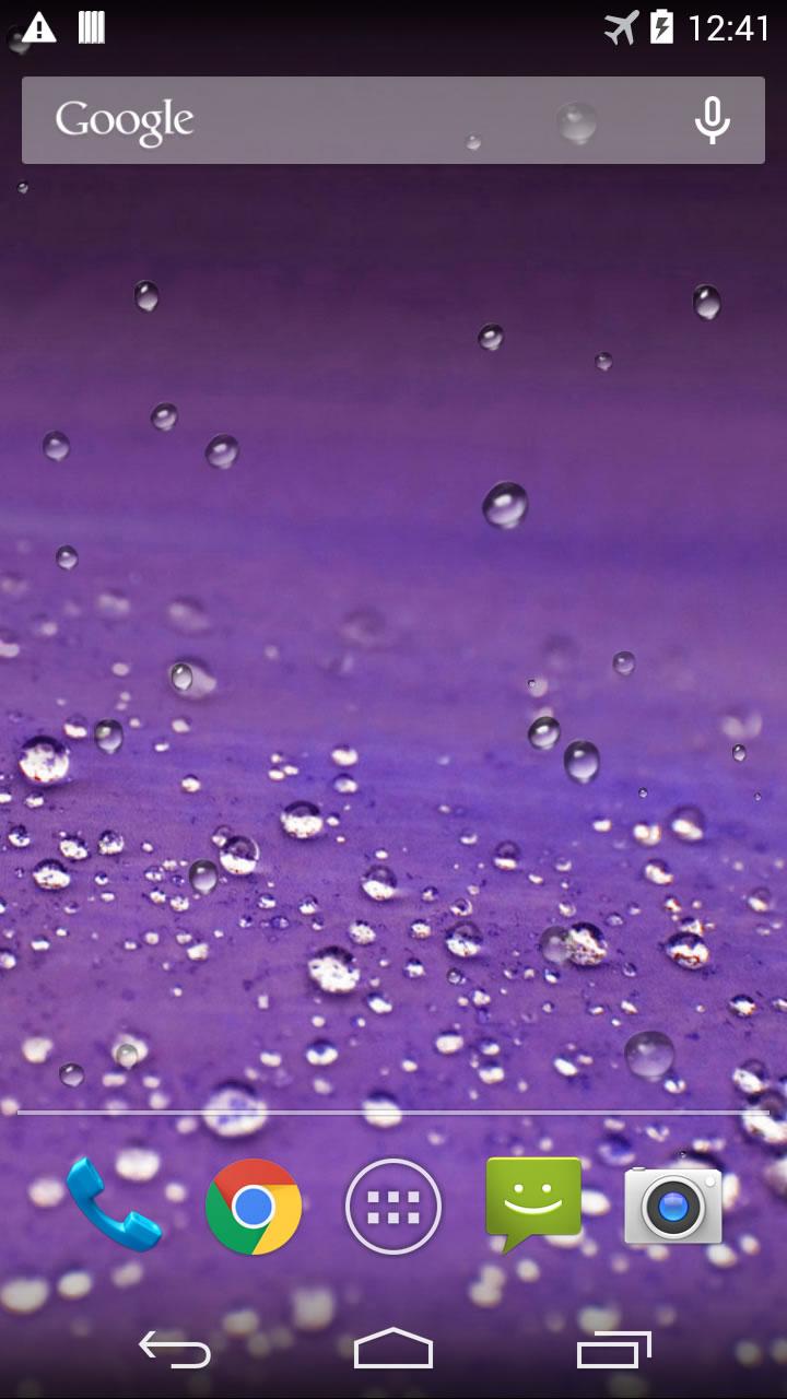 اسکرین شات 2 برنامه Rain Live Wallpaper