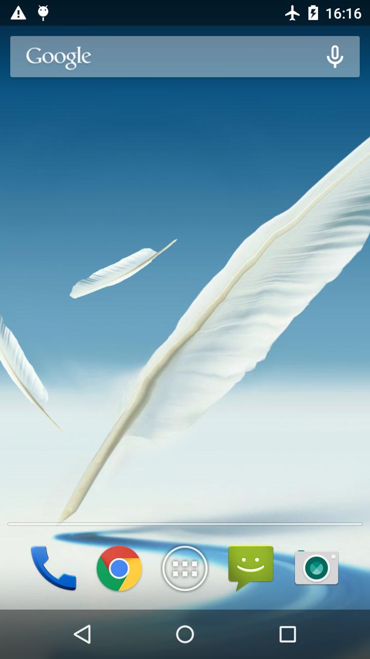 اسکرین شات 1 برنامه Feather Live Wallpaper