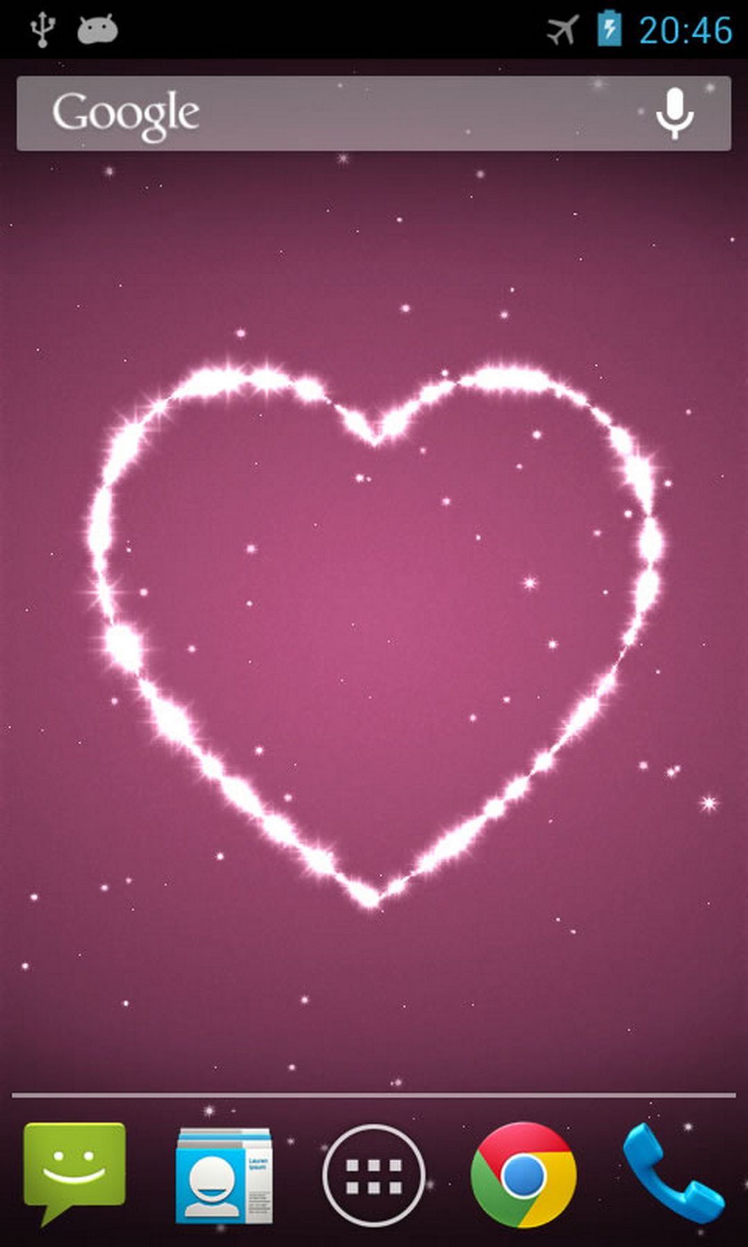 اسکرین شات 2 برنامه Heart 3D Live Wallpaper