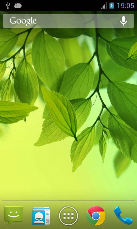 اسکرین شات 1 برنامه Leaf Live Wallpaper