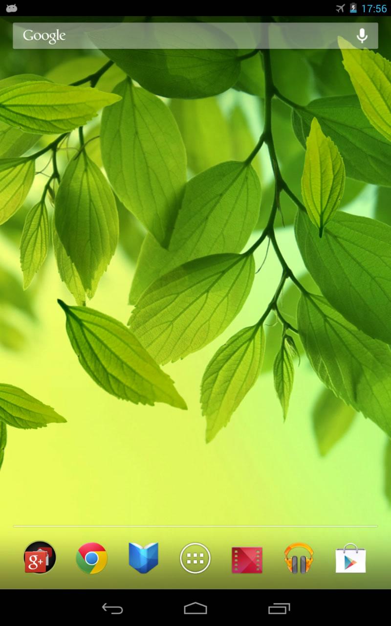اسکرین شات 3 برنامه Leaf Live Wallpaper