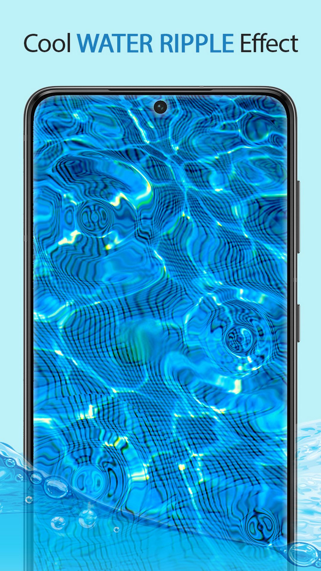 اسکرین شات 1 برنامه Water Drop Live Wallpaper