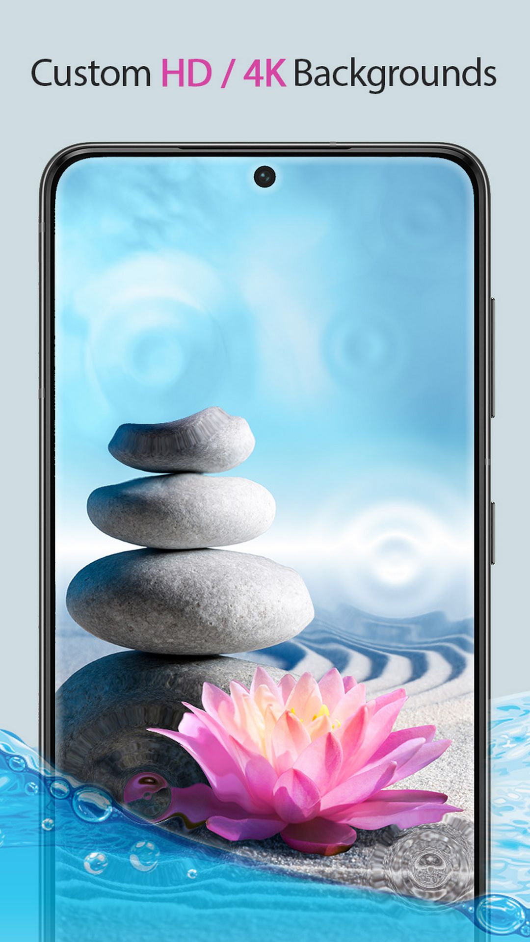 اسکرین شات 4 برنامه Water Drop Live Wallpaper