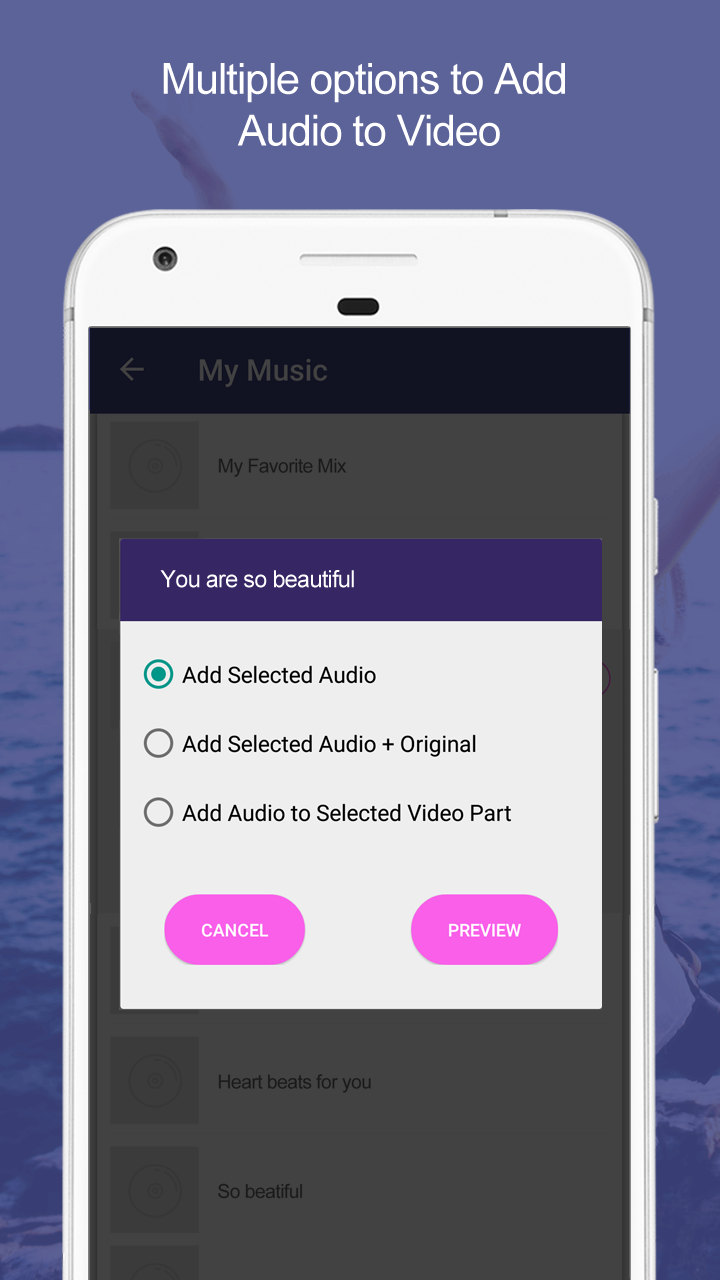 اسکرین شات 3 برنامه Add Audio to Video & Trim