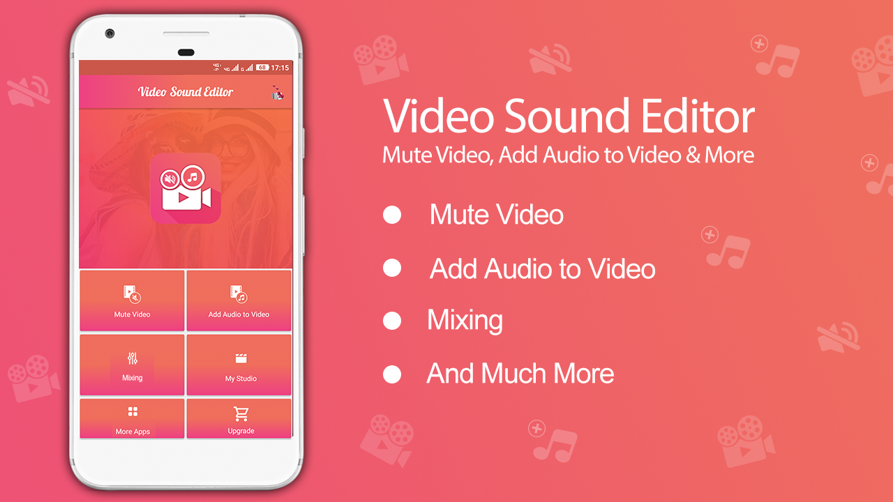 اسکرین شات 1 برنامه Video Sound Editor : Add Audio