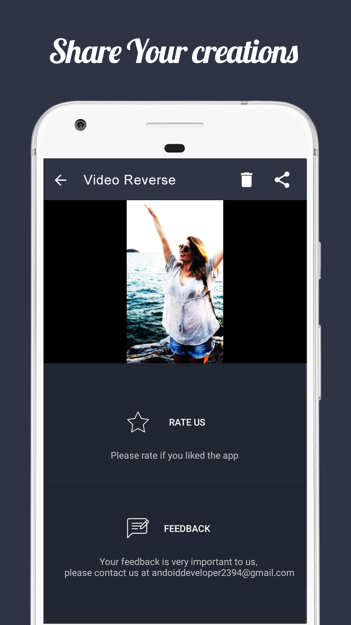 اسکرین شات 4 برنامه Reverse Video Editor