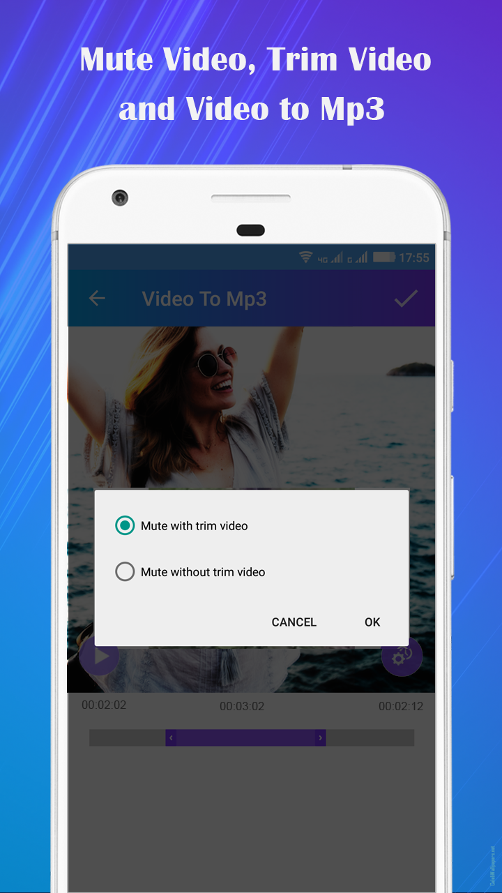 اسکرین شات 6 برنامه Video to Mp3 : Mute Trim Mix