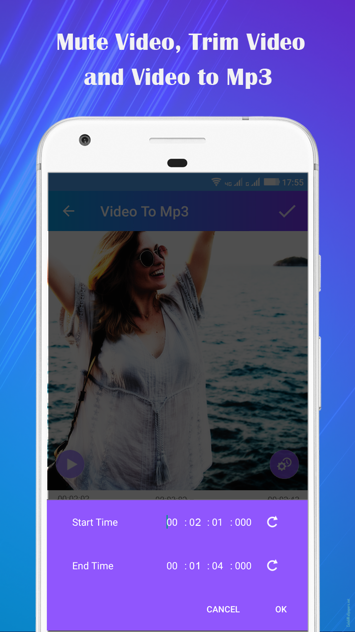 اسکرین شات 4 برنامه Video to Mp3 : Mute Trim Mix