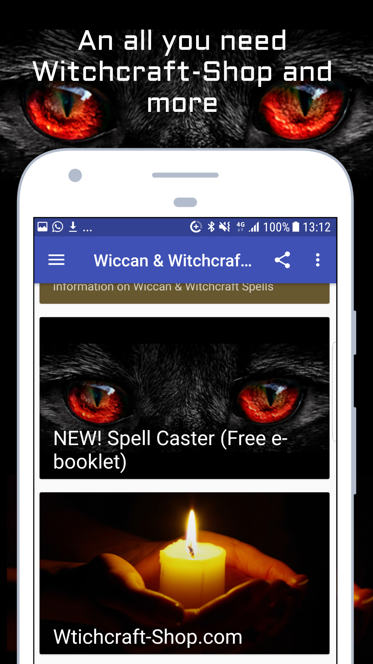اسکرین شات 6 برنامه Wiccan and Witchcraft Spells