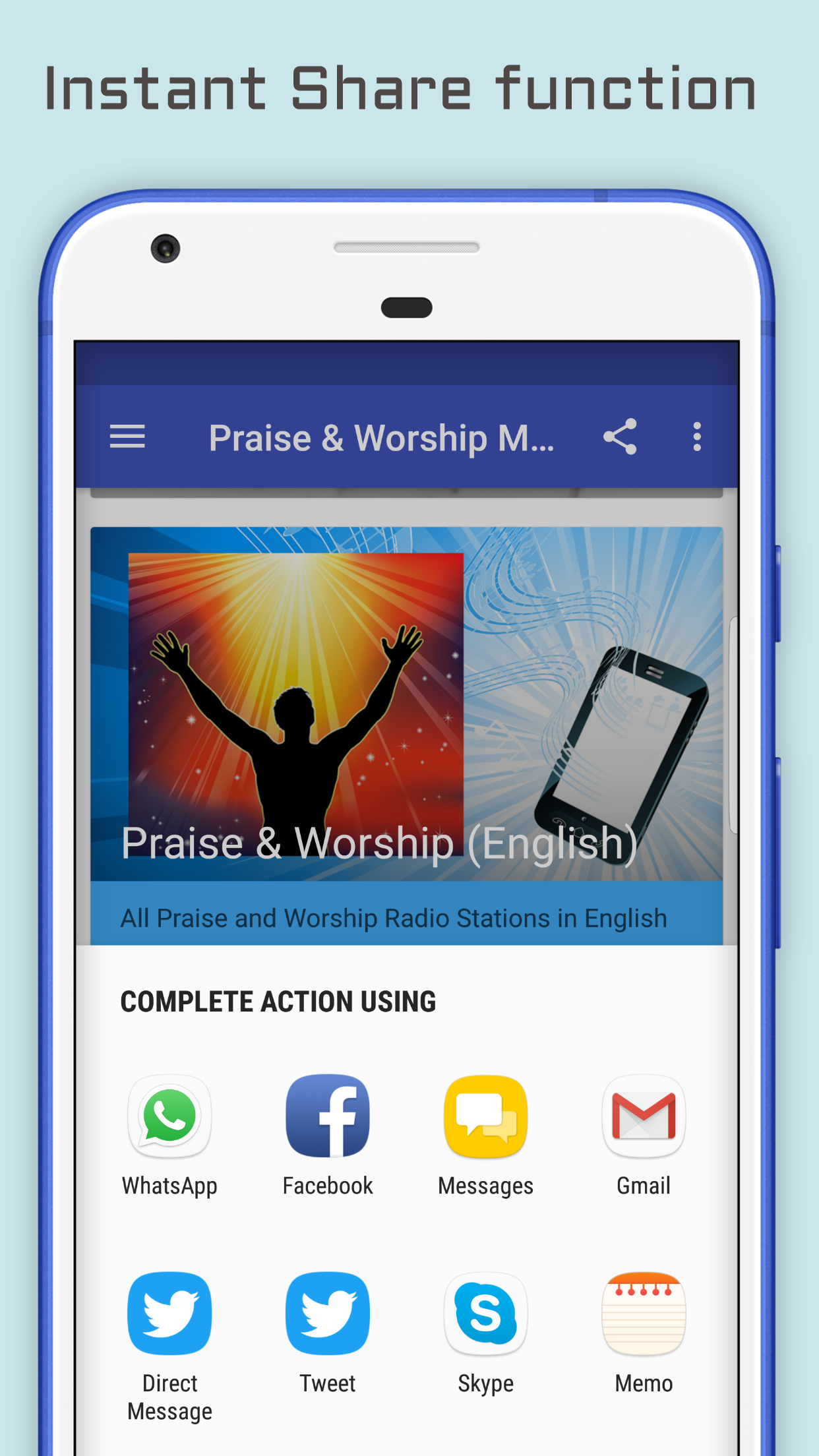 اسکرین شات 4 برنامه Praise & Worship Music Radio