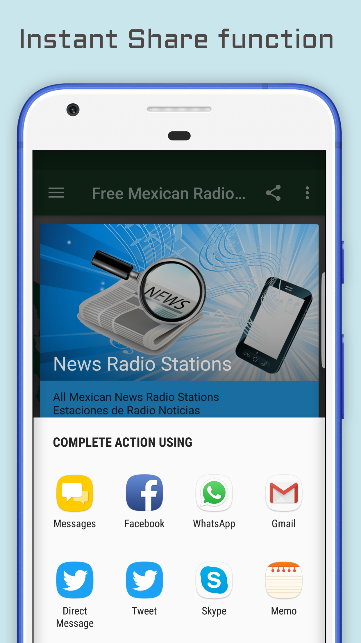 اسکرین شات 4 برنامه All Mexican Online Radios