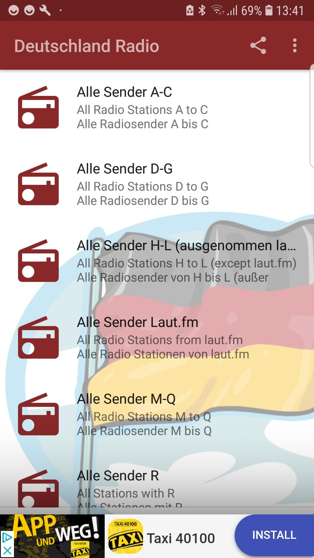 اسکرین شات 1 برنامه German Radio Music & News