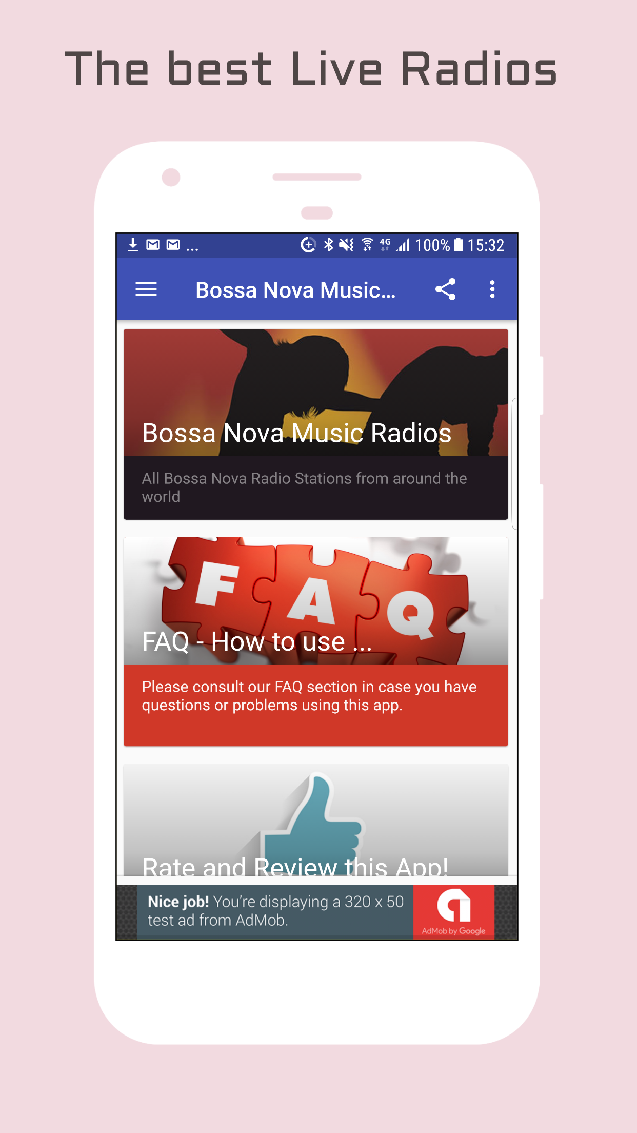اسکرین شات 1 برنامه Bossa Nova Music Radio