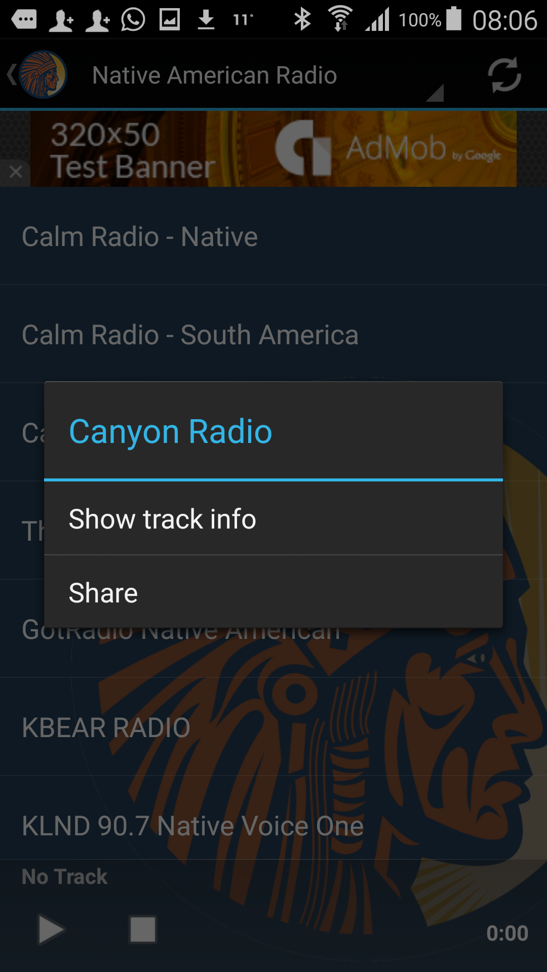 اسکرین شات 3 برنامه Native American Radio Stations
