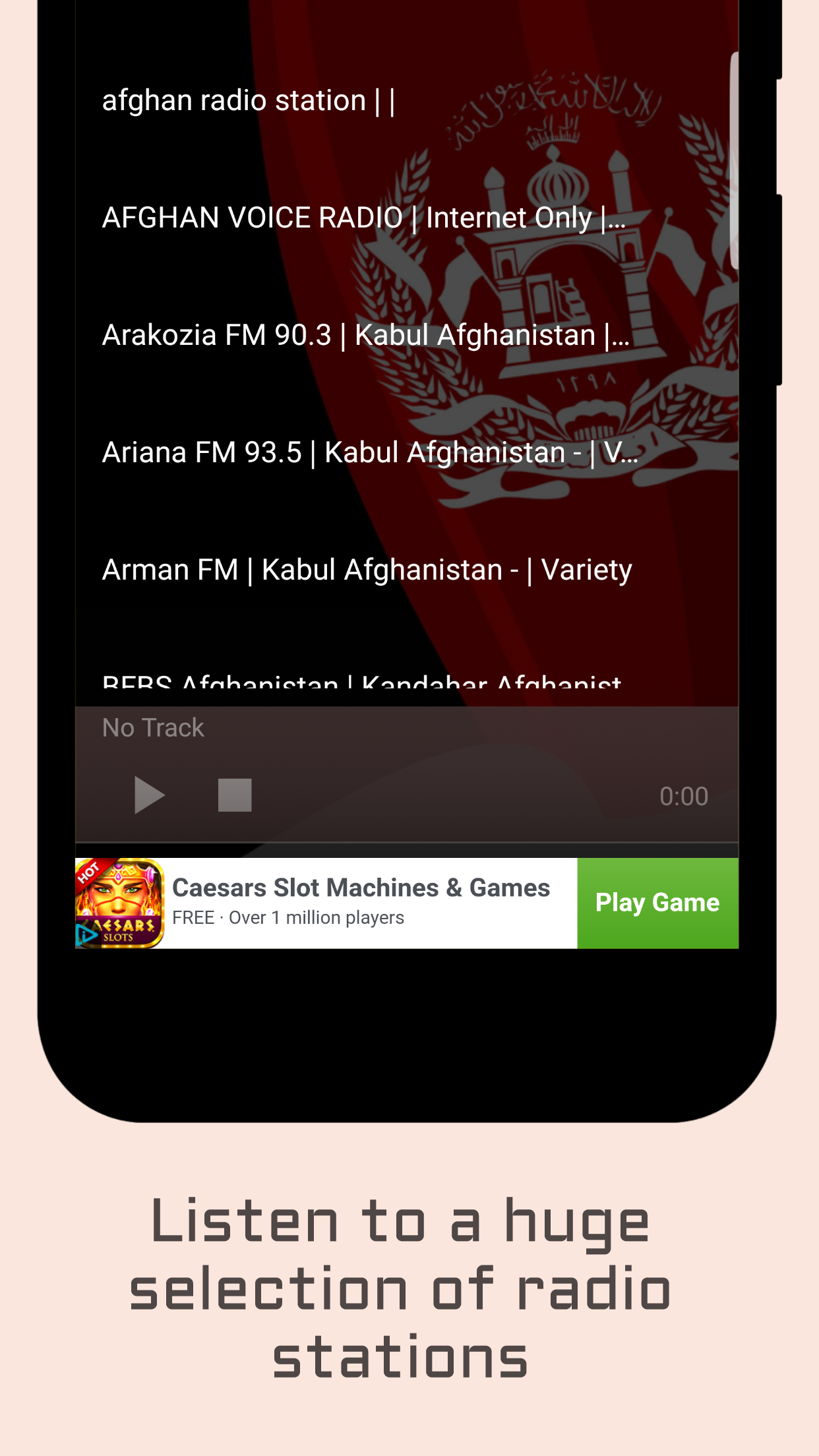 اسکرین شات 2 برنامه Afghanistan Radio Stations