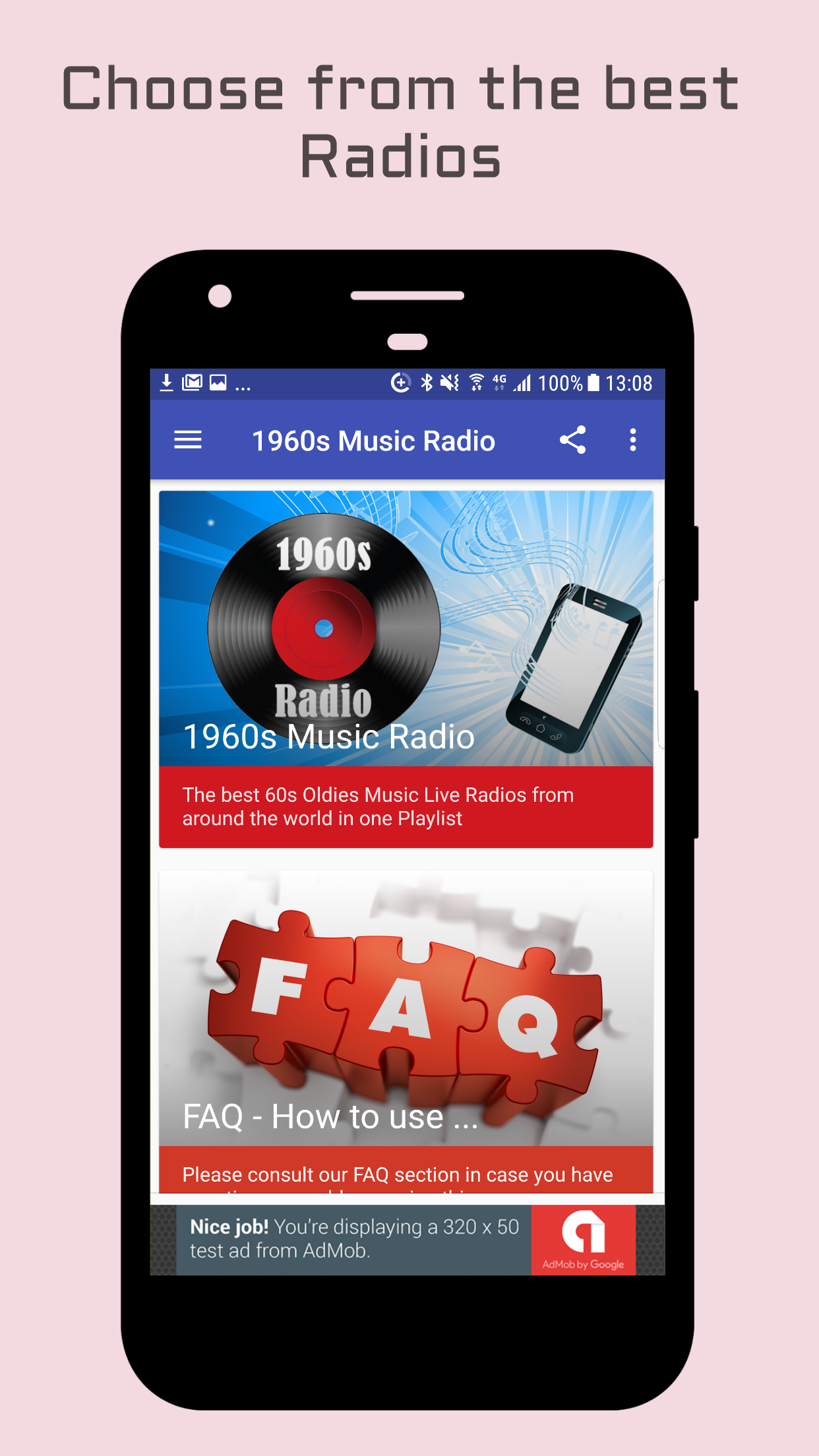 اسکرین شات 1 برنامه 60s Radio Sixties Music