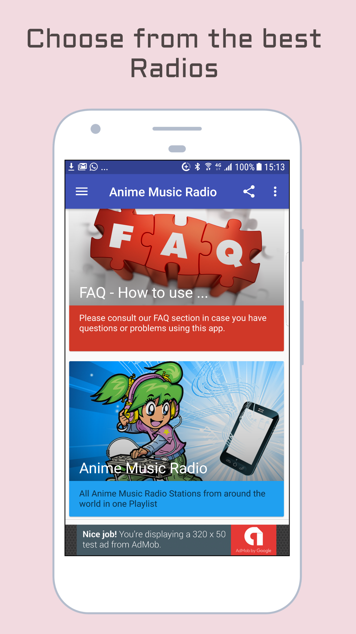 اسکرین شات 1 برنامه Anime Radio Music Soundtracks