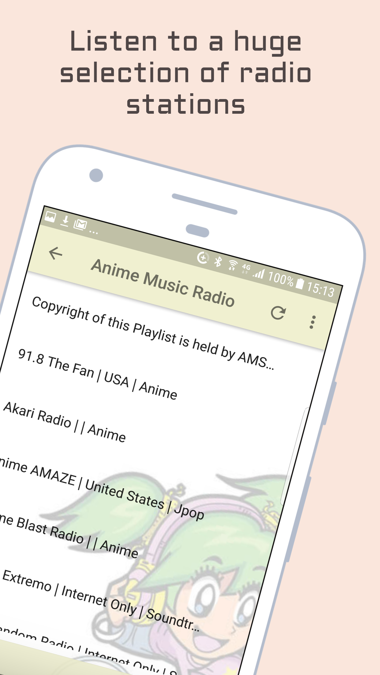 اسکرین شات 2 برنامه Anime Radio Music Soundtracks