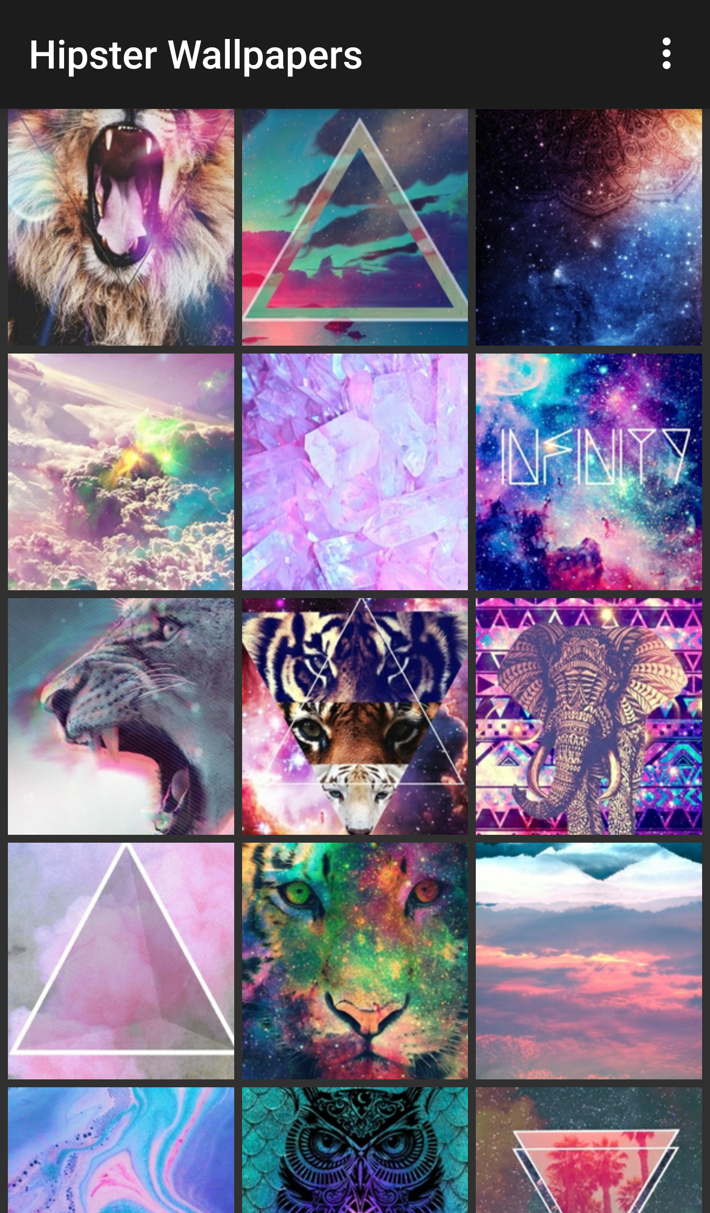 اسکرین شات 1 برنامه Hipster Wallpapers