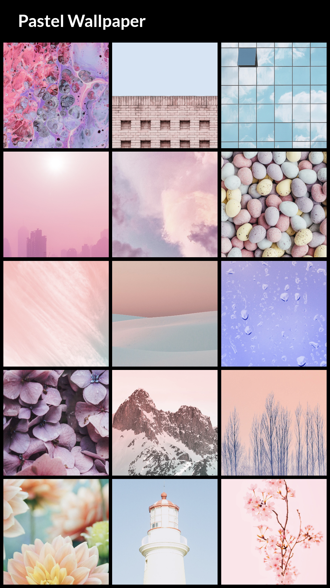 اسکرین شات 1 برنامه Pastel Wallpapers