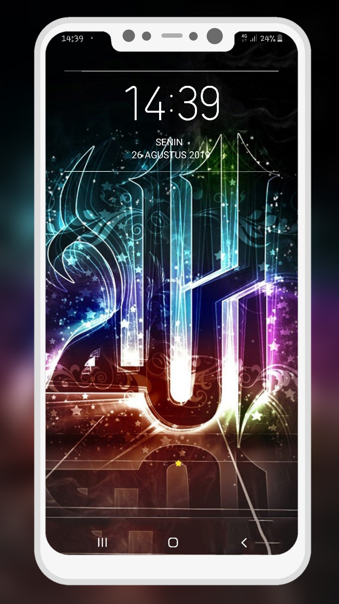 اسکرین شات 2 برنامه Allah Islamic Wallpaper