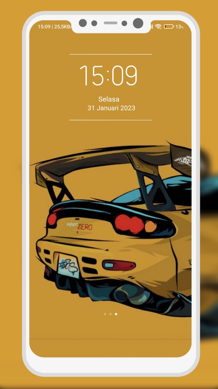 اسکرین شات 3 برنامه Lock Screen Wallpaper
