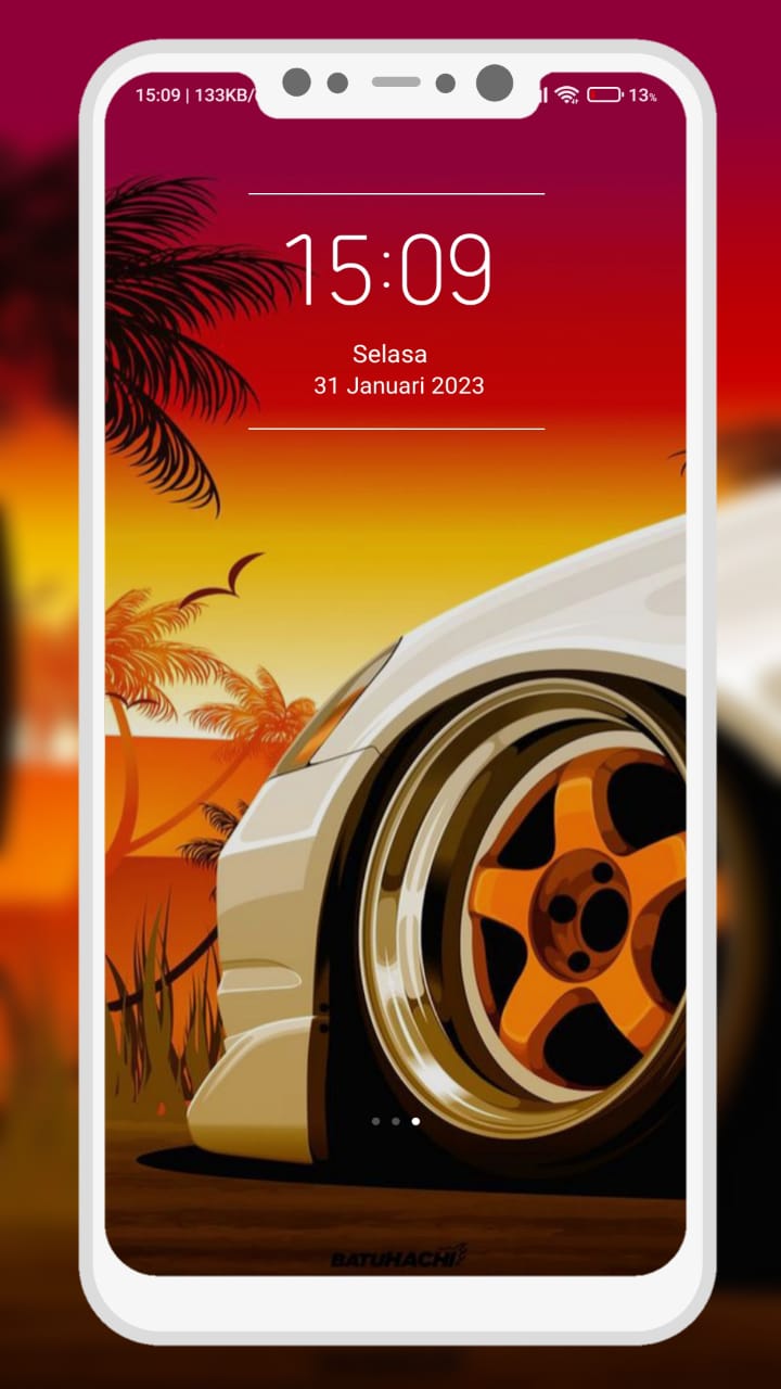 اسکرین شات 2 برنامه Lock Screen Wallpaper