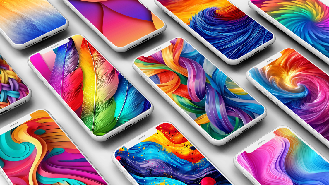 اسکرین شات 1 برنامه Pure Solid Color Wallpaper