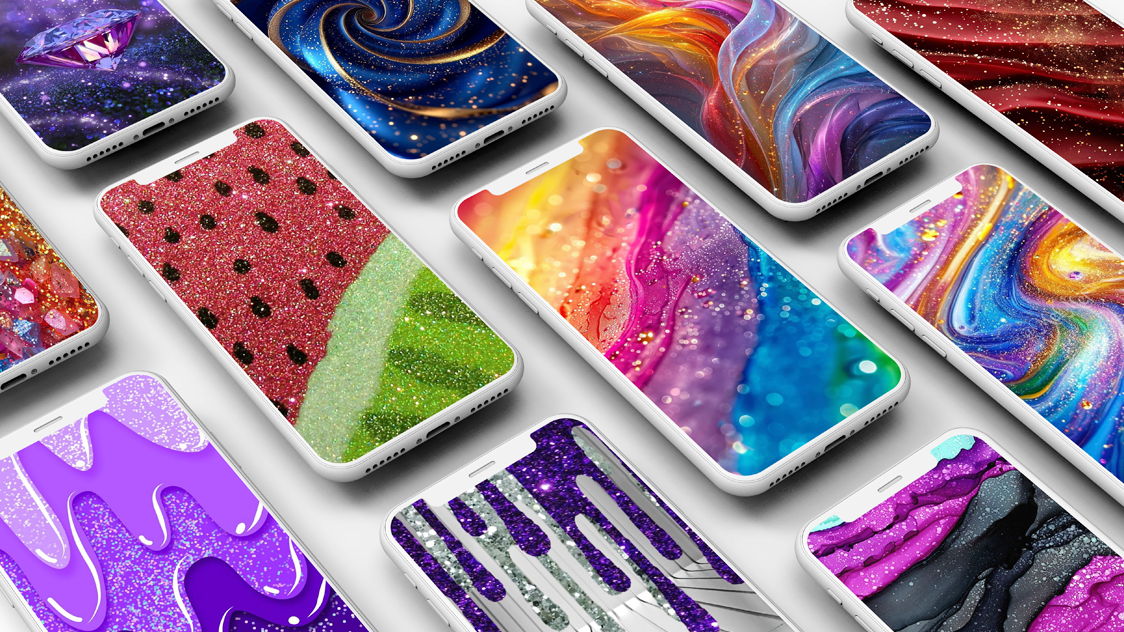 اسکرین شات 1 برنامه Glitter Wallpapers