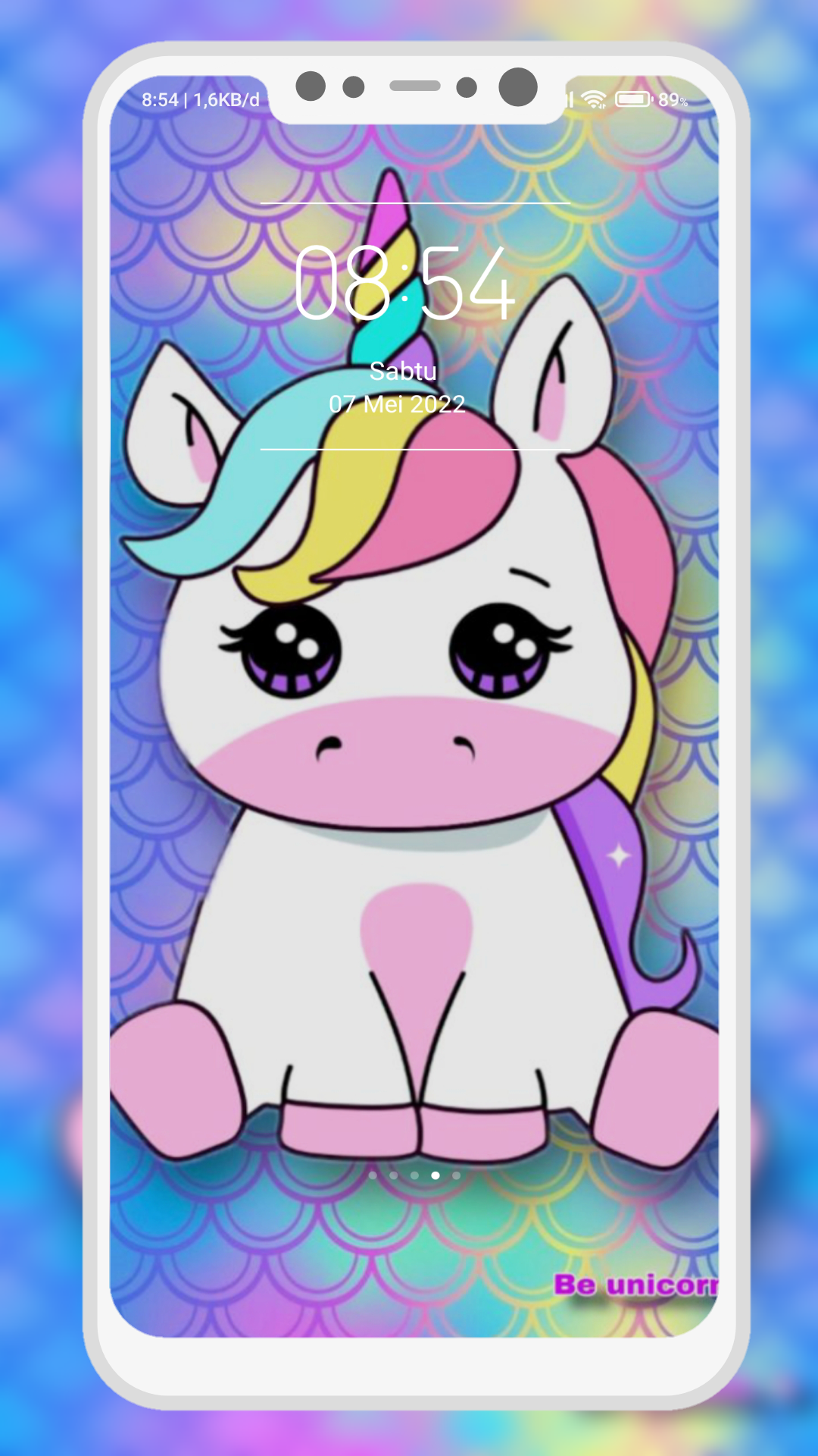 اسکرین شات 4 برنامه Kawaii Unicorn Wallpapers