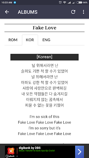 اسکرین شات 8 برنامه BTS Lyrics (Offline)