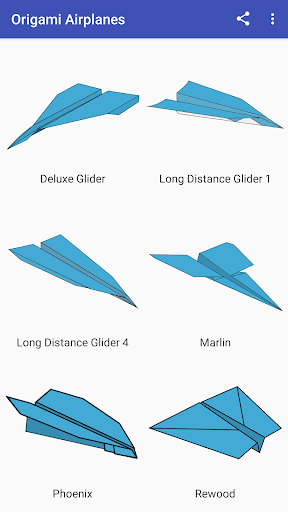 اسکرین شات 1 برنامه How To Make Origami Flying Airplanes Paper Flight
