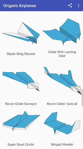 اسکرین شات 2 برنامه How To Make Origami Flying Airplanes Paper Flight