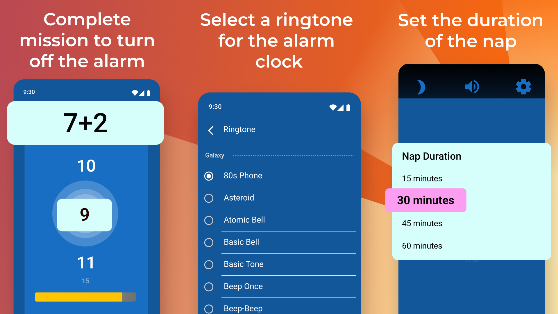 اسکرین شات 2 برنامه Digital Alarm Clock