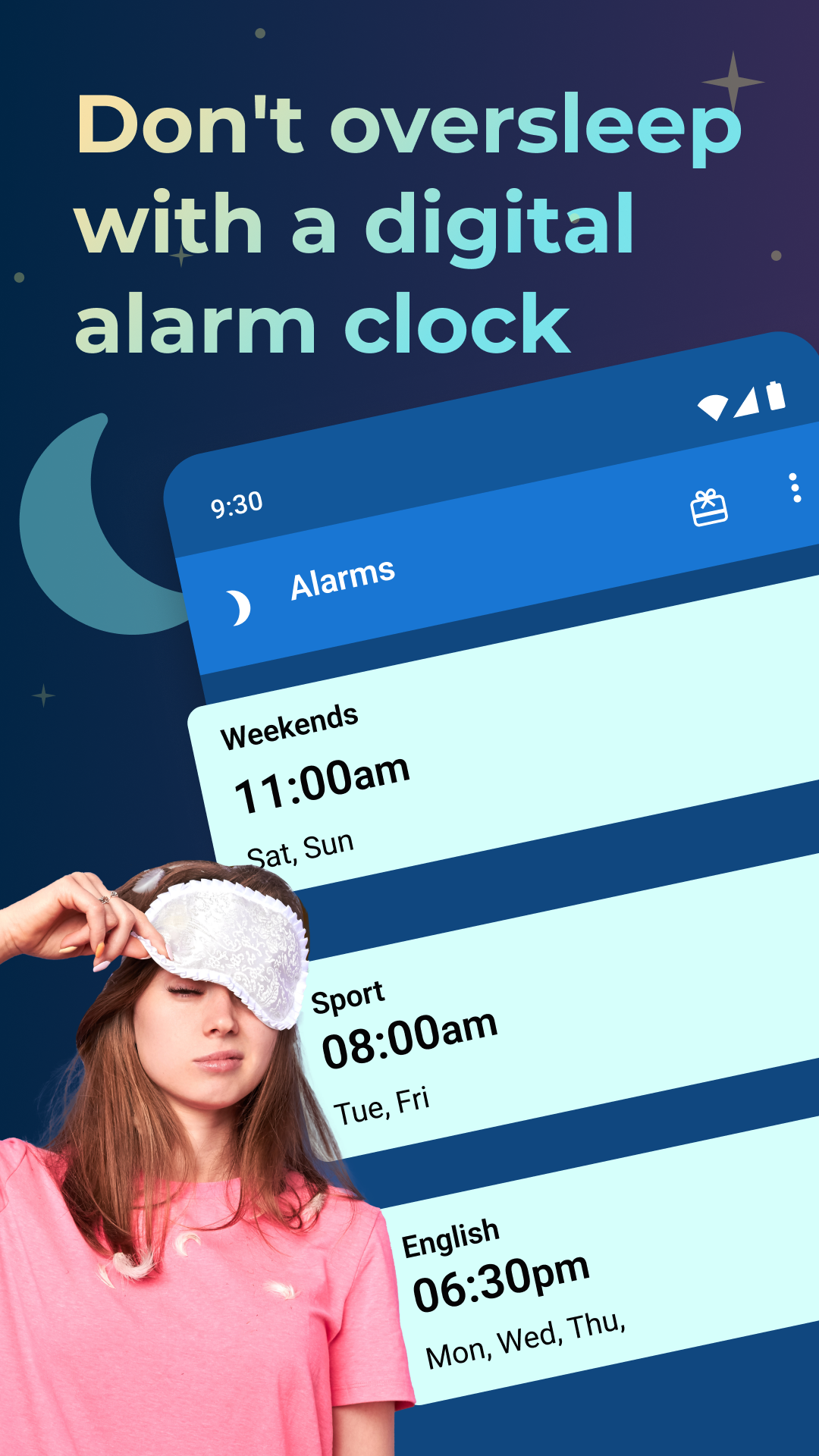 اسکرین شات 3 برنامه Digital Alarm Clock