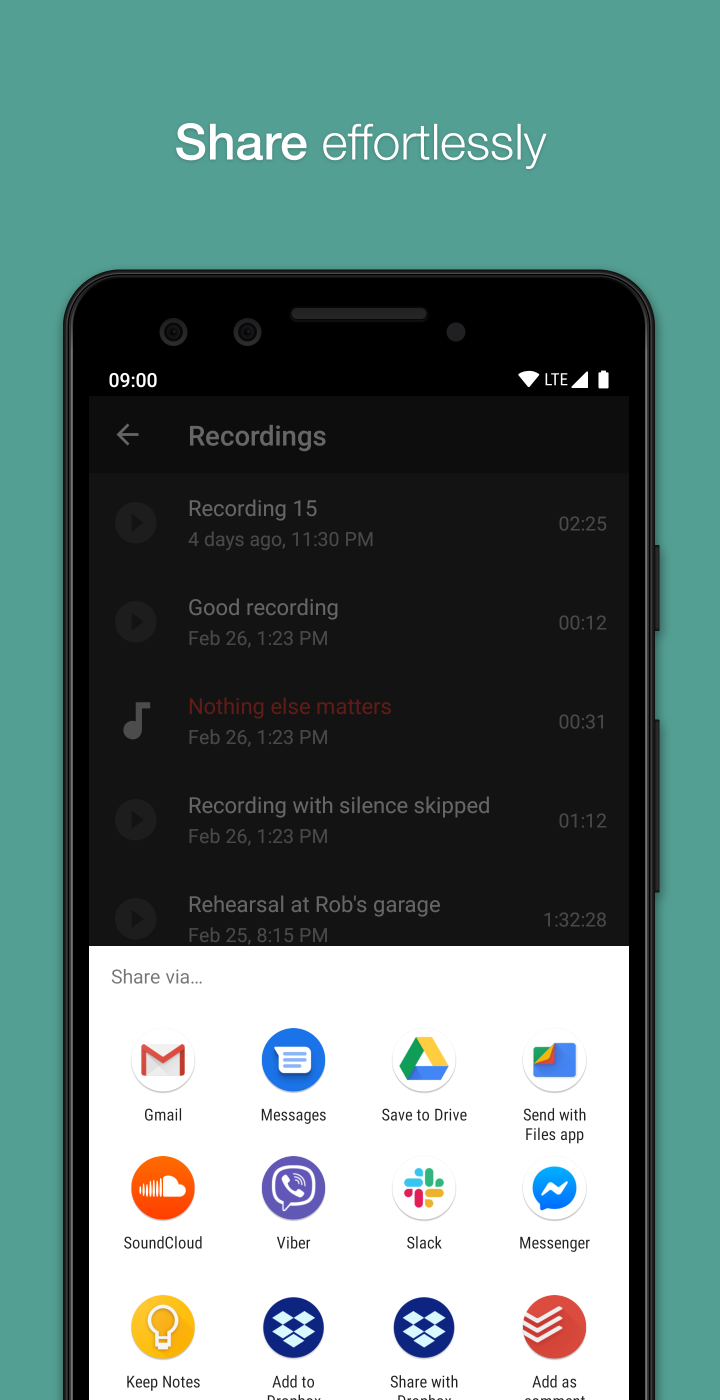 اسکرین شات 6 برنامه Smart Voice Recorder