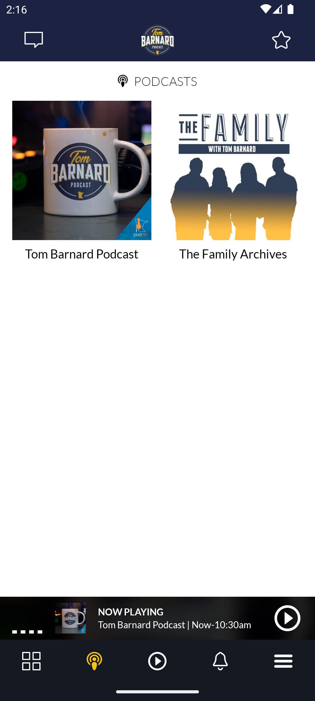 اسکرین شات 3 برنامه Tom Barnard Morning Show