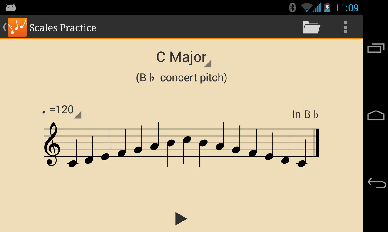 اسکرین شات 3 برنامه Scales Practice