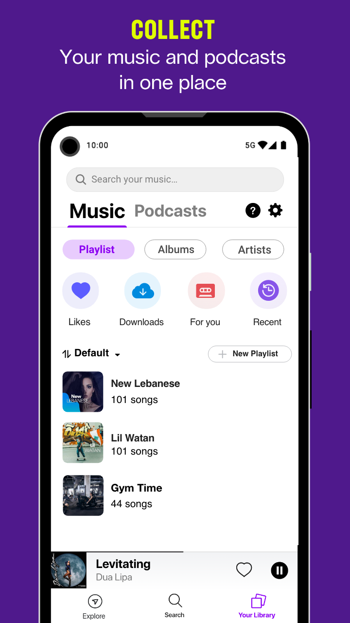 اسکرین شات 5 برنامه Anghami: Play music & Podcasts