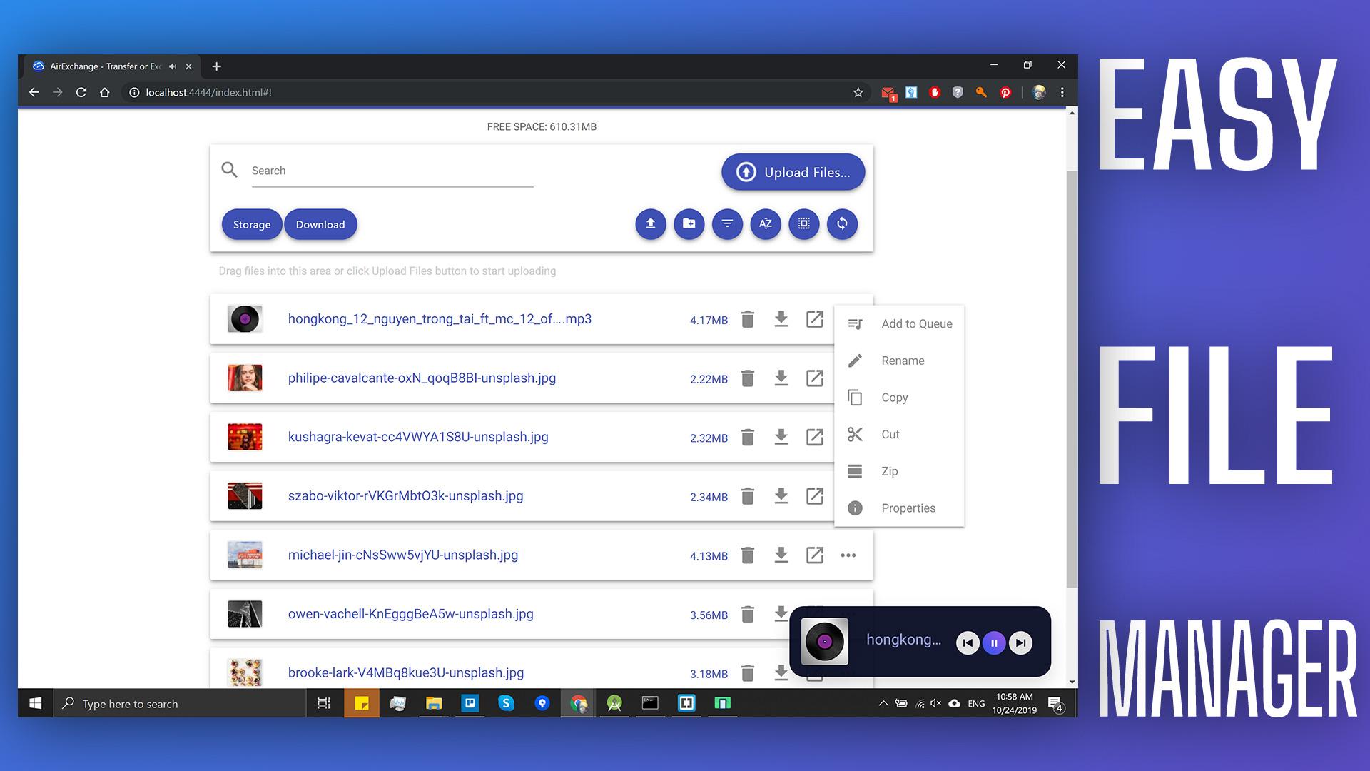 اسکرین شات 6 برنامه AirExchange: Wireless Transfer