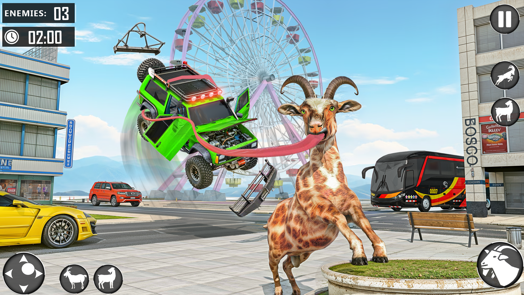 اسکرین شات 7 بازی Angry Goat Fun City Adventure