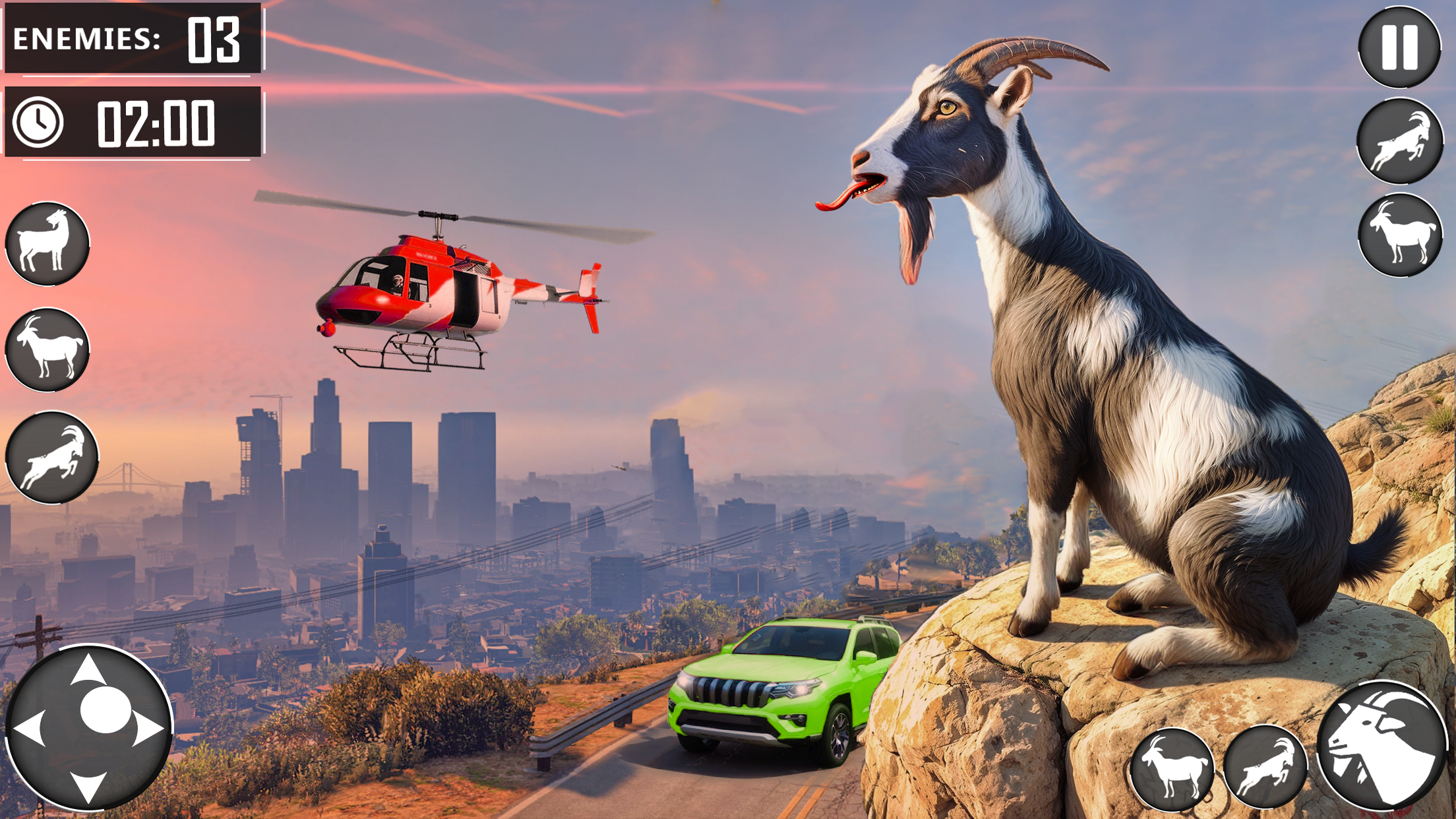 اسکرین شات 5 بازی Angry Goat Fun City Adventure