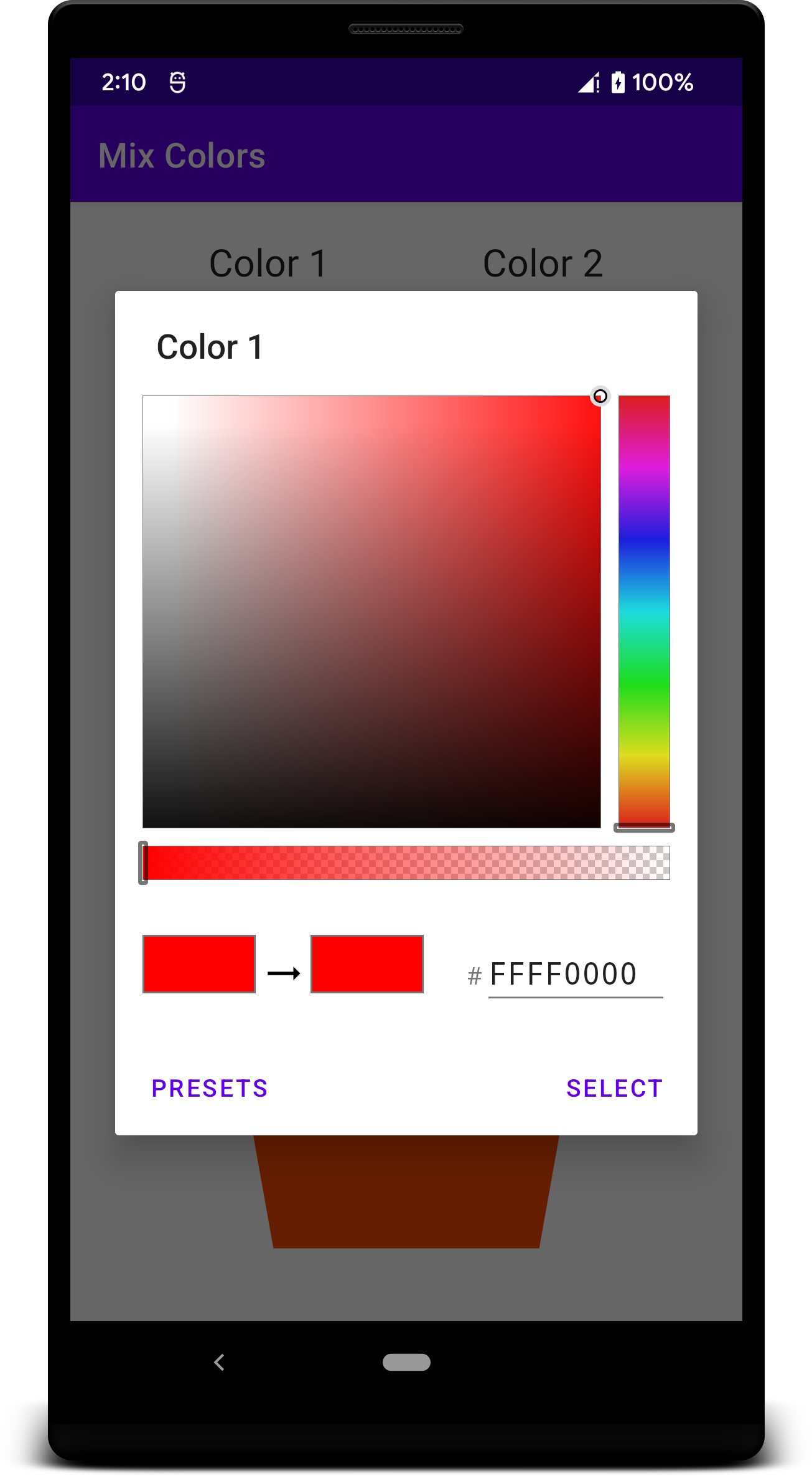 اسکرین شات 3 برنامه Mix Colors