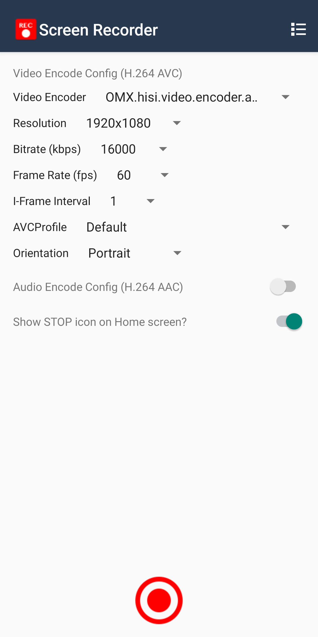 اسکرین شات 2 برنامه Screen Recorder